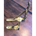 Gallows Brackets with Lugs - 6" x 6" - Polished Brass - PAIR